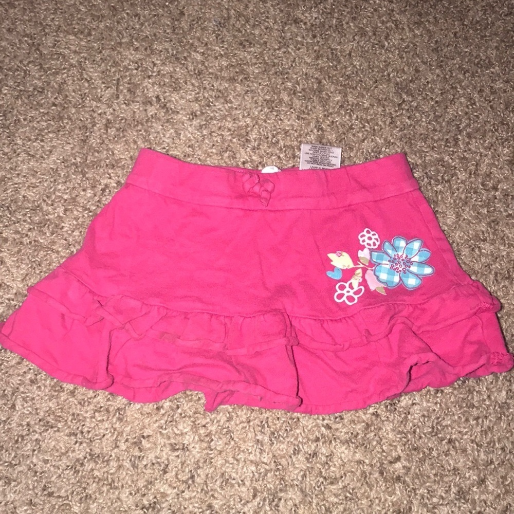 Disney Red Ruffled Skirt Shorts Under